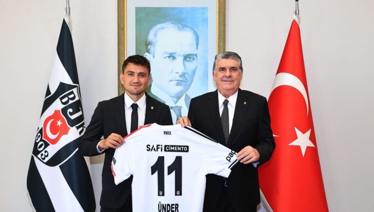 Beşiktaş’ta başkan Serdal Adalı ve yeni transfer Cengiz Ünder bir araya geldi!
