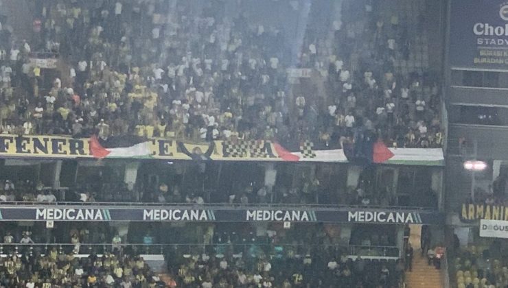 Fenerbahçeli taraftarlar Filistin’i unutmadı!
