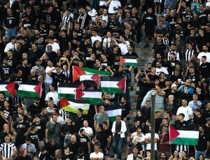 PAOK taraftarından Filistin’e destek