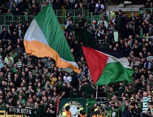 Celtic taraftarları İsrail’i protesto etti