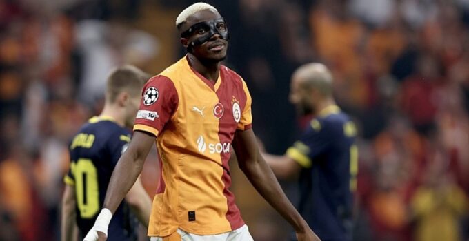 UEFA Şampiyonlar Ligi resmi hesabından Victor Osimhen paylaşımı