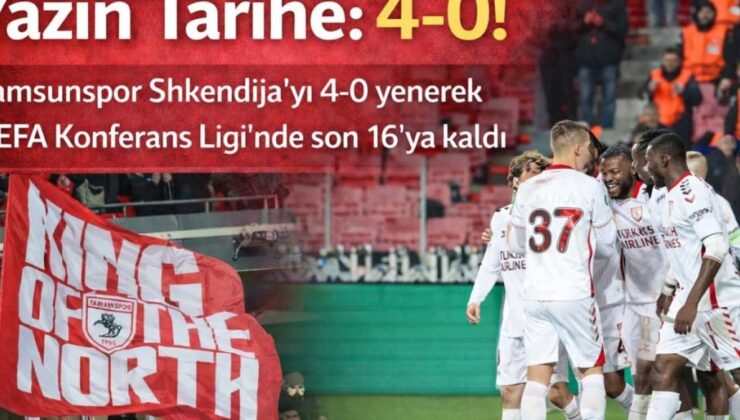 Samsunspor’dan Avrupa’ya Damga Vuran 4-0’lık Galibiyet!