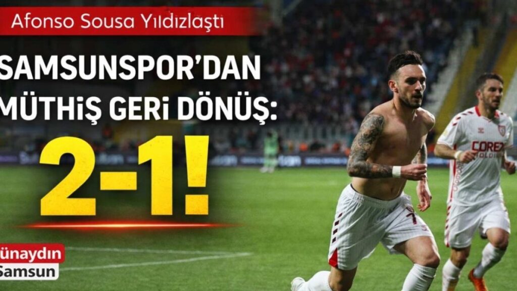 Son Dakikada Gelen Zafer: Samsunspor, Eyüpspor'u 2-1 Yenerek Tarih Yazdı!