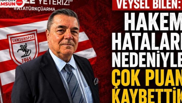 Veysel Bilen: Hakem Hatalarıyla Kaybettiğimiz Puanlar Başarı Hedefimizi Tehdit Ediyor