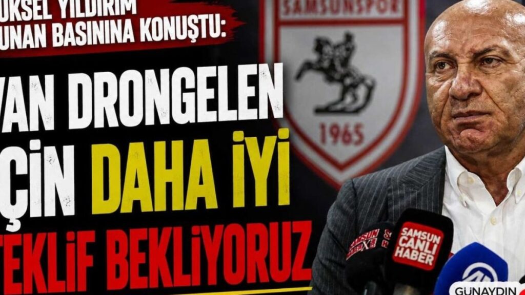 Samsunspor'da Transfer Gündemini Sarsan Açıklama: Van Drongelen İçin Daha İyi Teklifler Bekleniyor!